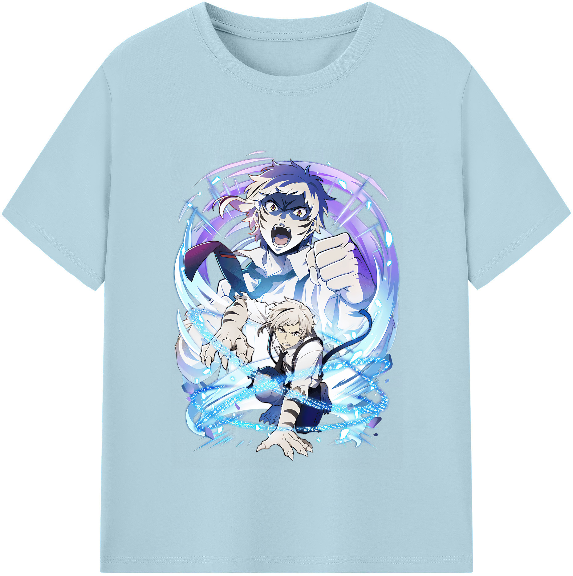 （画像用） 文豪ストレイドッグス Bungo Stray Dogs 綿100％半袖Tシャツ（フロントプリント）
